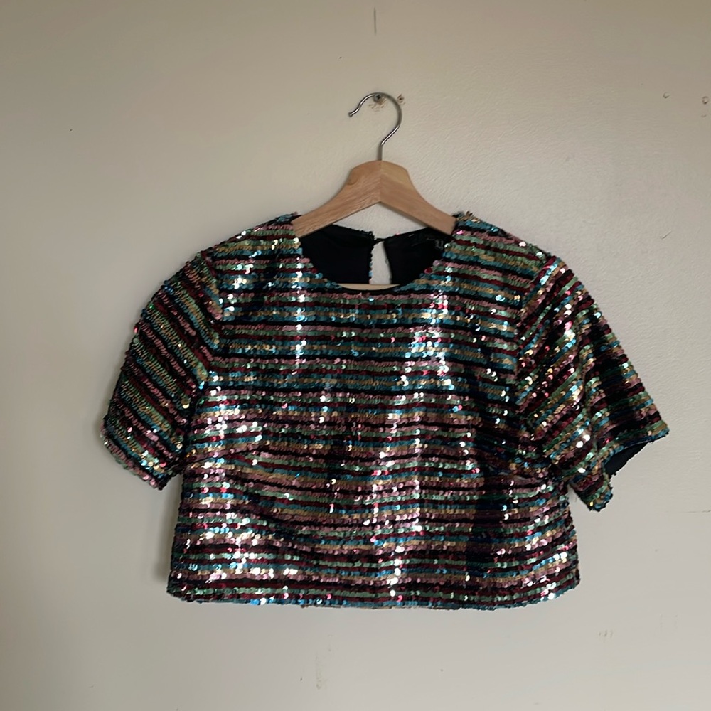 Forever 21 Sequin Crop Top